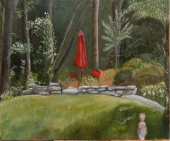 Jardin au parasol
