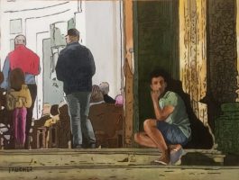 La petite mendiante et le guetteur