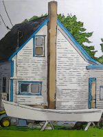 Maison, la barque blanche