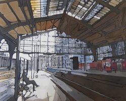 Petite gare au matin