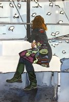 Une robe abstraite dans un tableau figuratif